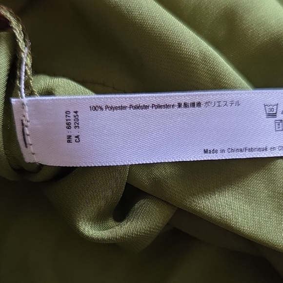 FLOREAT Anthropologie Green Tie-Front Sleeveless Kimono Blouse Coverup One Size - Picture 9 of 11